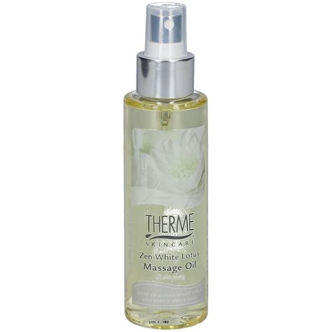 Therme Zen White Lotus Massage Oil 125 Ml Farmaline