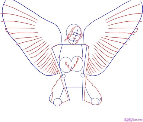 Easy Angel Wings Drawing at GetDrawings | Free download