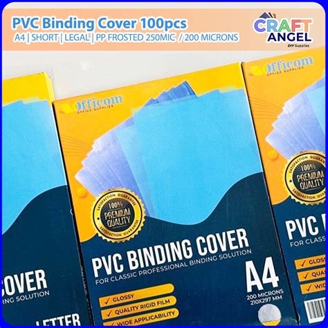 Pvc Binding Cover Pcs Clear Microns A Short Legal Pp