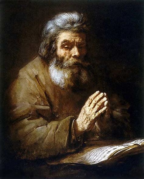 Rembrandt Van Rijn Old Man Praying 24 Inch Large Canvas Print Buy