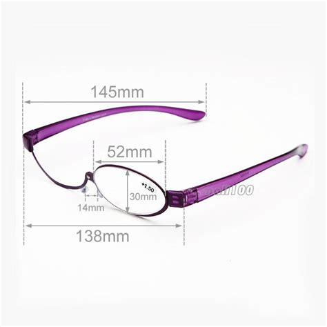 Rotatable Reading Glasses Makeup Eyeglasses Plastic Frame For Women 1 5~ 4 0 Ebay