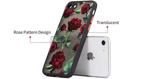 Xizyo For Iphone 7 Case Iphone 8 Case Iphone Se Case Rose Design Floral Pattern Slim Case For