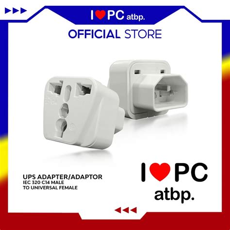 Ups Adapter Adaptor Iec C Male To Universal Female Shopee