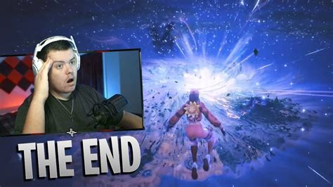 The End Of Fortnite Live Event Reaction Youtube