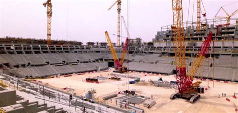 Qatar Lusail Stadium Construction Progress Stadia Magazine