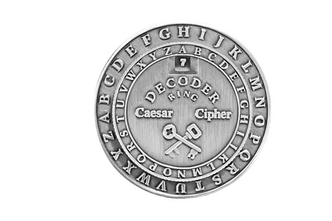 Classic Caesar Cipher Medallion Decoder Ring – Retroworks