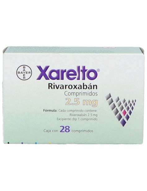 Precio Xarelto Mg Con Comprimidos Farmalisto Mx