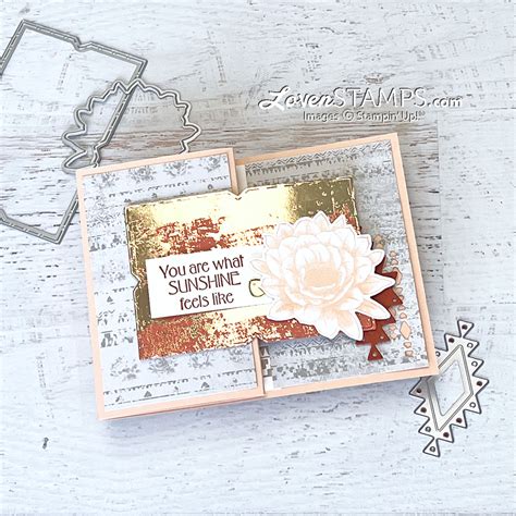 Fun Inside And Out Z Fold Card Layout With Desert Details From Stampin