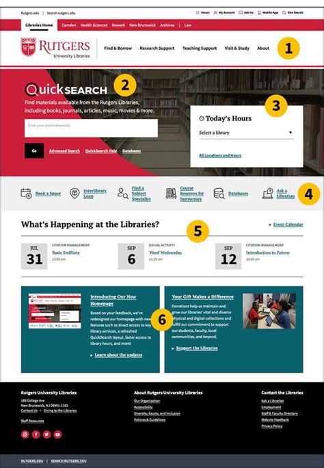 Introducing Our New Homepage Rutgers University Libraries