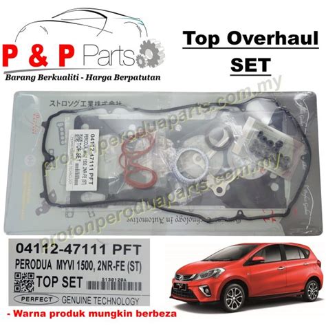 Engine Top Overhaul Gasket Set Perodua Myvi Eco D20N 1 3 1 5 Carbon