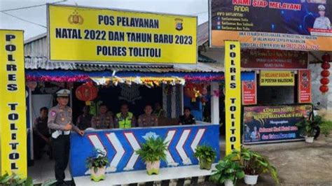 Jelang Tahun Baru Polres Tolitoli Dirikan Pos Pengamanan Dan