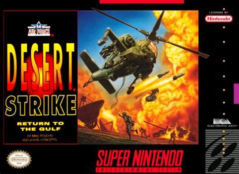 Desert Strike Return To The Gulf SNES Super Nintendo