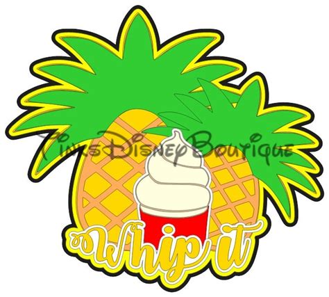 Disney Svg Clipart Title Whip It Dole Whip Disneyland Disney Etsy