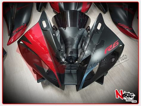 Kit Carena Abs Per Yamaha YZF R6 2006 2007 Grafica Matte Black Red