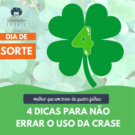 4 Dicas para Não Errar o Uso da Crase Aprender em Casa Aula Particular