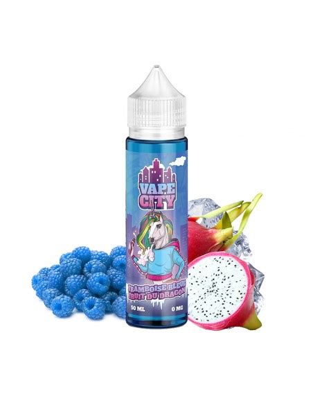 Vape City Framboise Bleue Fruit Du Dragon 50ml