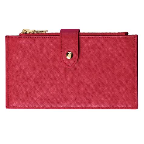 Rfid Zippered Bifold Womens Wallet With 16 Slots Collections Etc