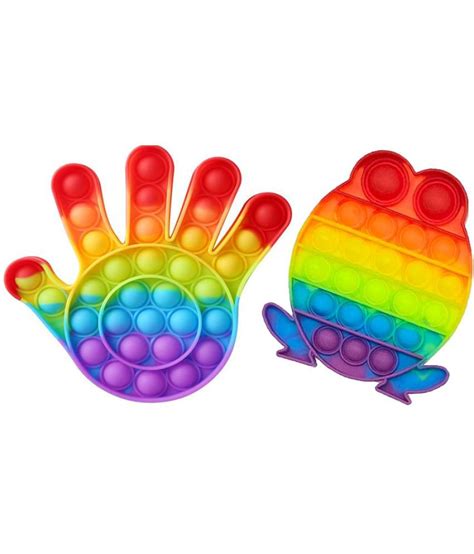 Hand Shape Frog Popit Combo Pack Of Popit Pop It Fidget Toy Push