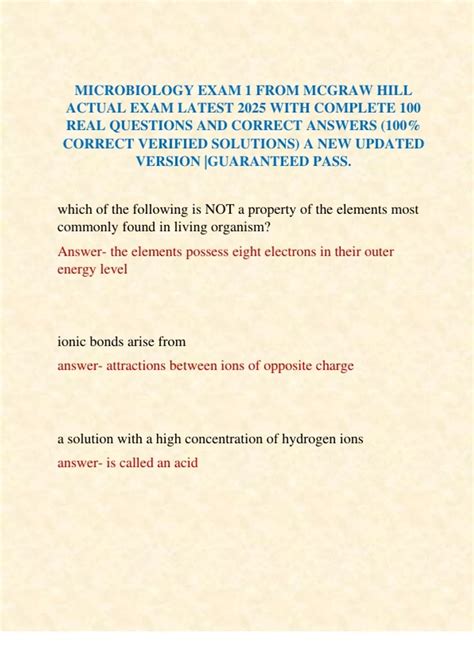 Mcgraw Hill Connect Microbiology Answers Key 13