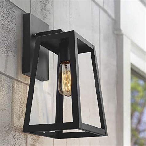 Emliviar Outdoor Wall Lantern Light Exterior Wall Light Black