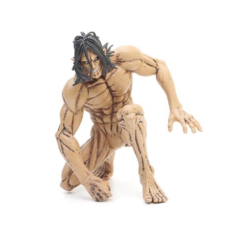 Attack On Titan Eren Jaeger Attack Titan Founding Titan Kneeling Muscle Giant Figure Model Toy ...