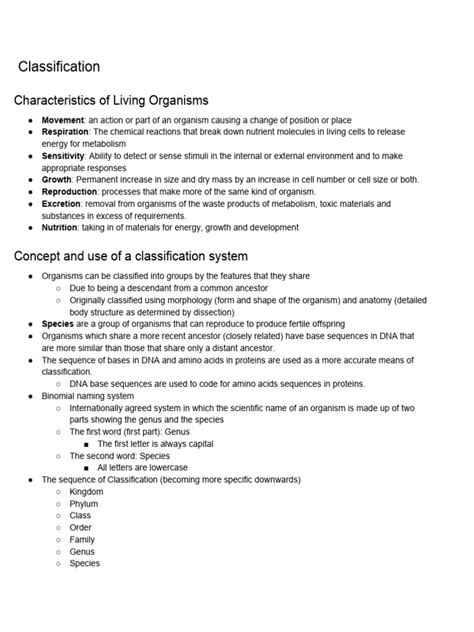 Igcse Biology Notes 80pg Pdf