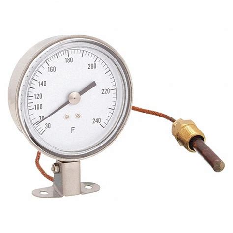 30° To 240°f 3 5 In Dial Dia Analog Panel Mount Thermometer 12u612 12u612 Grainger