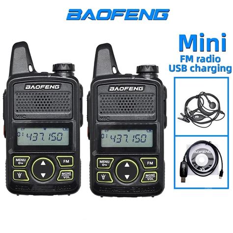 Baofeng Mini Walkie Talkie BF T1 Radio Comunicadora Bidireccional