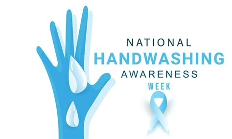 National Handwashing Awareness Week Background Banner Card Poster