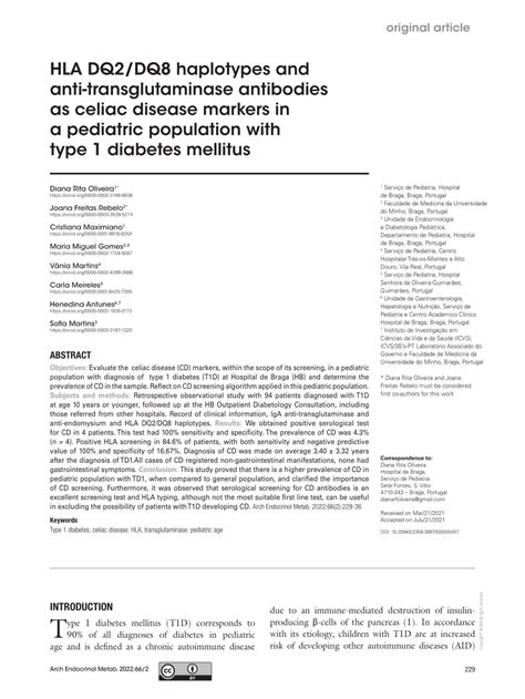 Pdf Hla Dq2dq8 Haplotypes And Anti Transglutaminase Antibodies As