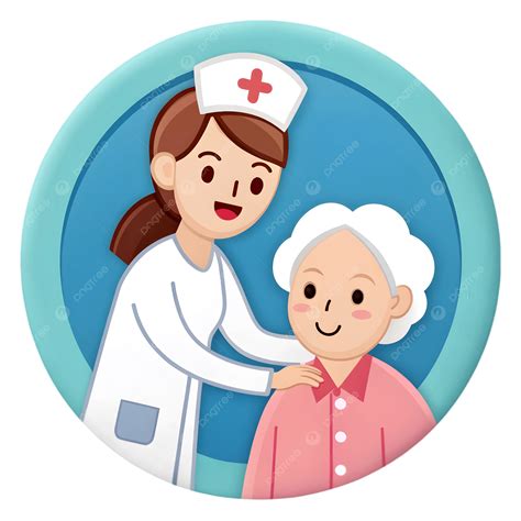 Elderly Care And Nursing Services Enhanced By 3d Icon Isolated On A