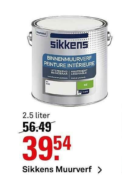 Sikkens Muurverf Aanbieding Bij Karwei