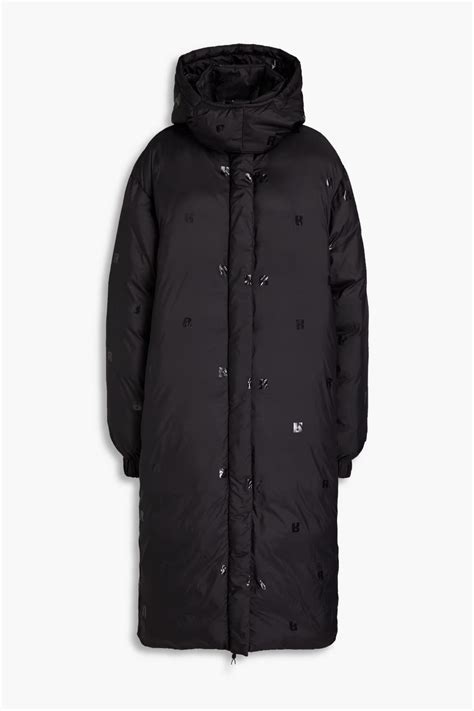 Sale On Rotate Birger Christensen Printed Shell Hooded Coat