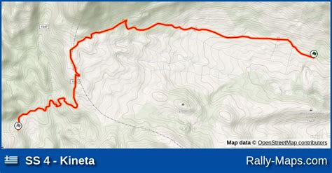 SS 4 - Kineta stage map | Acropolis Rally 2000 [WRC] 🌍 | Rally-Maps.com