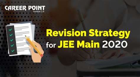 Revision Strategy For Jee Main Career Point Blog