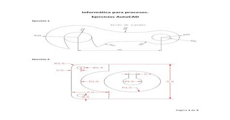 Pdf Informática Para Procesos Ejercicios Autocadejercicios Autocad