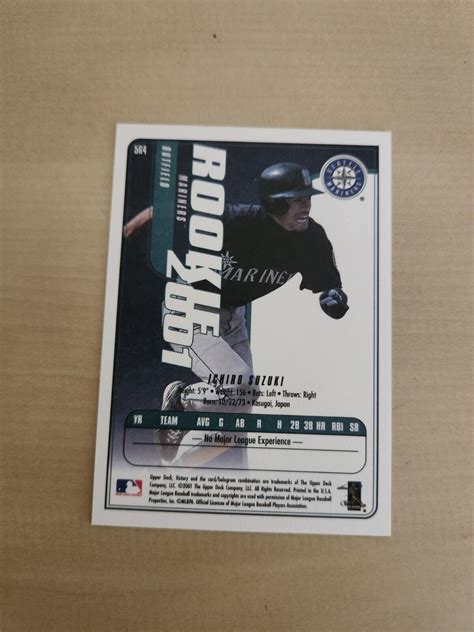 Upper Deck Victory Ichiro Suzuki Seattle Mariners Rookie Ebay