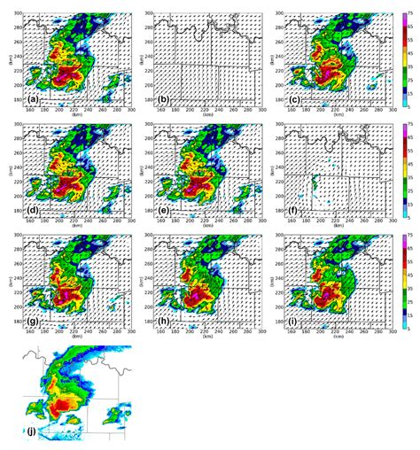 Simulated Reflectivity And Wind Vectors At 2 Km AGL At 2210 UTC For A