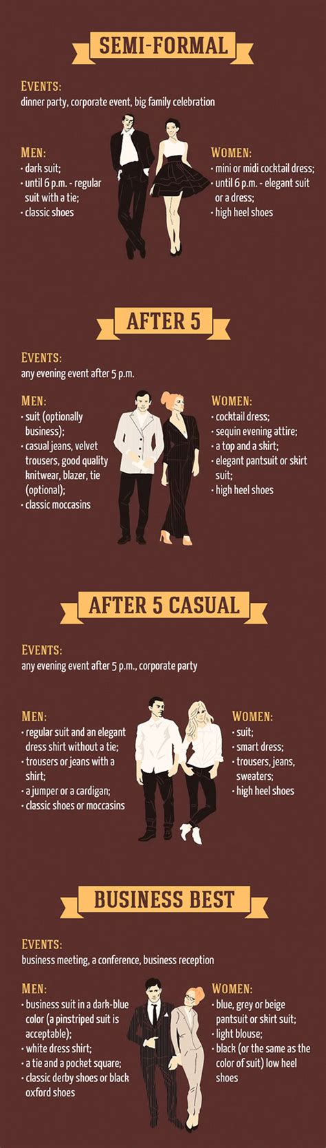 Basic Dress Code Rules {infographic} Best Infographics