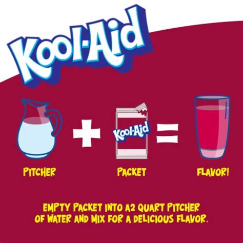 Kool Aid Unsweetened Black Cherry Red Powdered Soft Drink Mix Packet 0