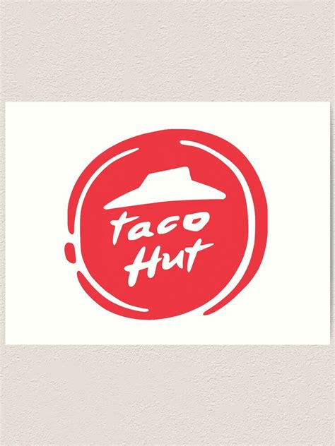 Taco Hut Logo Art Print By Cooltech Design Redbubble