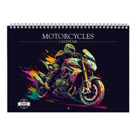 Motorcycle Calendar 2024 Etsy