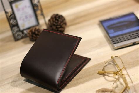 Handmade leather wallet for men, Pull-up leather. Leather pocketbook, Hand stitch leather card ...