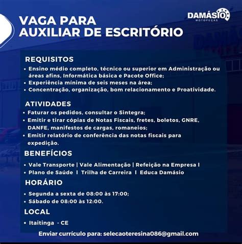 Escritorio Vagas De Emprego - Vaga para Auxiliar de Escritório - Portal Vagas