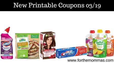 Newest Printable Coupons Save On Happy Baby Perdue Clorox More