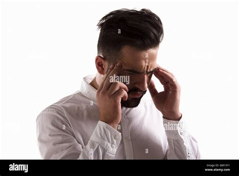 Thoughtful Handsome Man Stock Photo Alamy