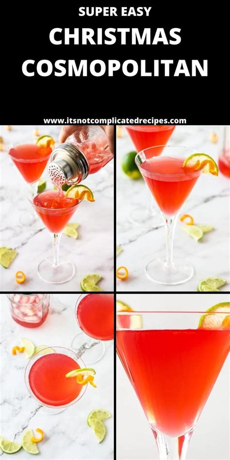 Christmas Cosmopolitan | Cocktail recipes easy, Best christmas recipes ...