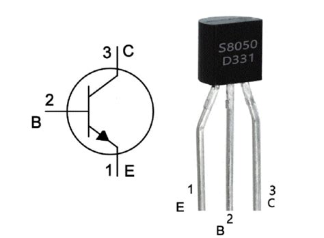 S8050 Transistor NPN 0 5A 40V TO 92 chính hãng