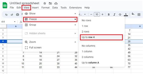 How To Freeze A Row In Google Sheets A Beginners Guide