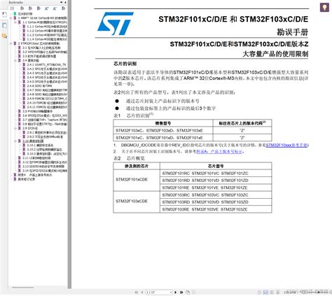 Stm32f101xx Stm32f102xx Stm32f103xx Stm32f105xx数据手册中文版、英文版 及stm32f101x